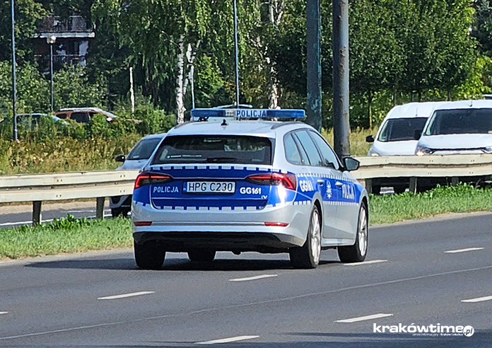 polica kontroluje kierowców