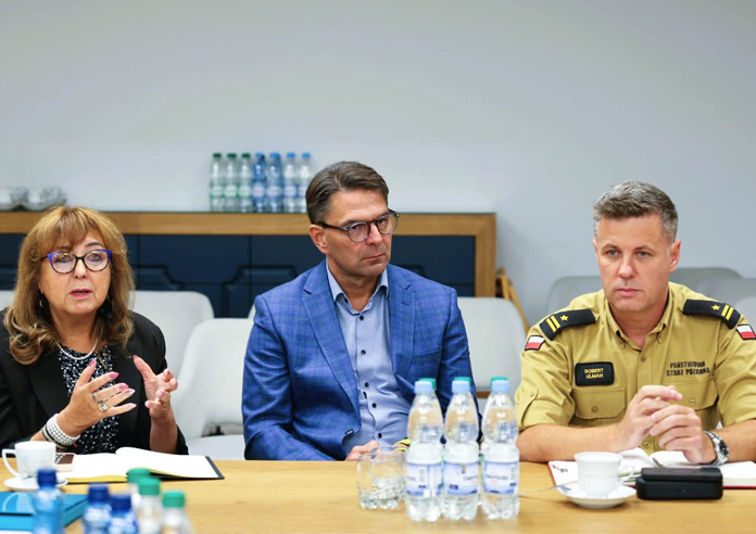Rozmowy o miejscach ewakuacji ludności w powiecie wielkicmim